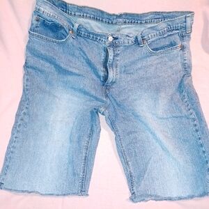 Mens Levi 510 denim cut-off shorts